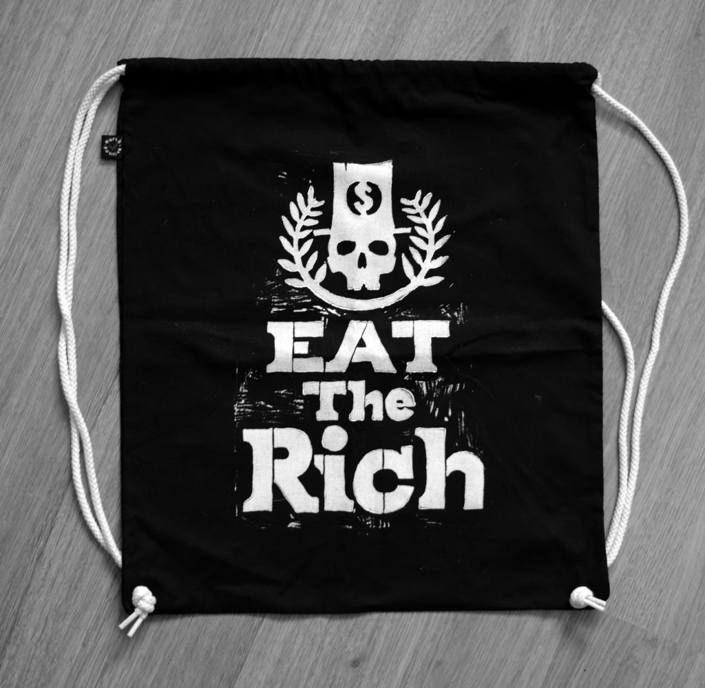 Bolsa con cuerdas Eat the Rich